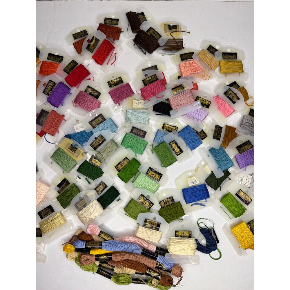 72 Skeins Embroidery Floss Thread DMC Cards Craft DIY Needlepoint Cross Stitch - Picture 4 of 10